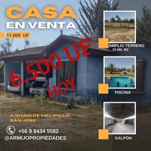 6500 UF PARCELA SAN JOSE
