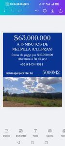 melipilla 15 minutos culupran $63000000